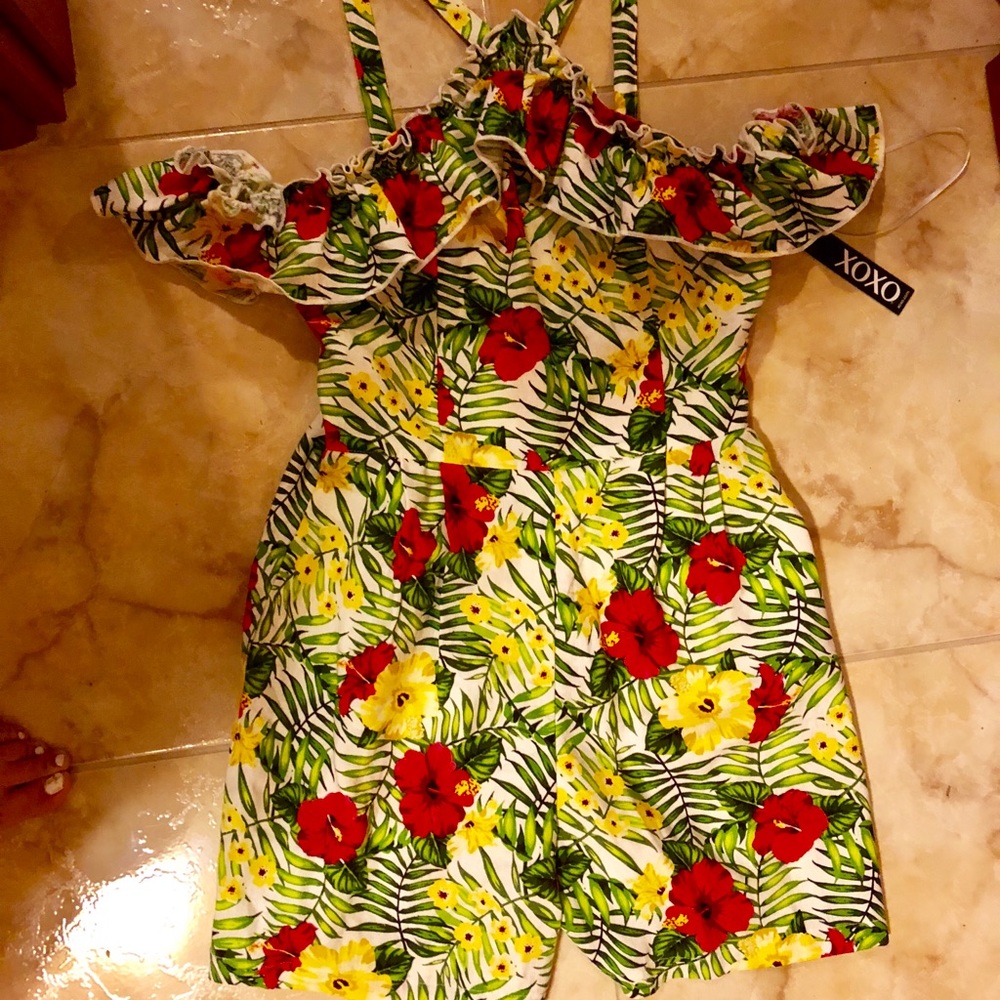 Tropical Romper NEW with tags!